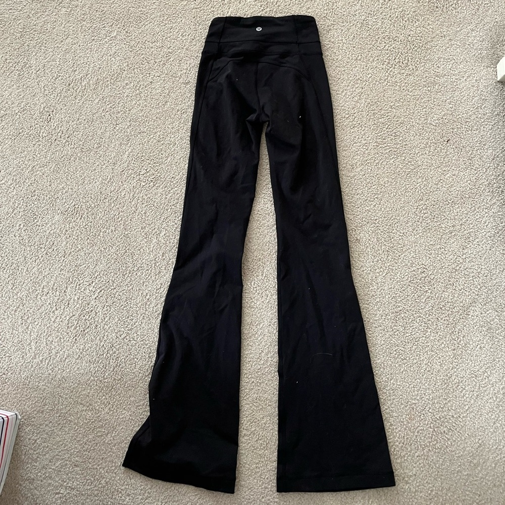 Lululemon high waisted black flare leggings